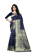 Women's Pure Soft Silk Saree With Blouse Piece For Wedding