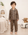 Kids Cotton Night Suit Set | Full Sleeve Button-Down Shirt & Pajama Sleepwear for Boys & Girls