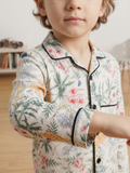 Kids Cotton Night Suit Set | Full Sleeve Button-Down Shirt & Pajama Sleepwear for Boys & Girls