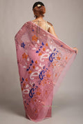 WoodenTant women?s Soft cotton silk dhakai jamdani saree without blouse piece