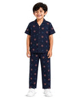 Unisex Pure Cotton Short Sleeve Kids Night Dress for Boys & Girls Nightwear/Sleepsuit/Sleepwear/Loungewear Night Suit for Boys and Girls Top and Pyjama Combo Set