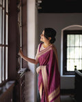 Women's Pure Soft Silk Saree With Blouse Piece For Wedding