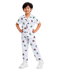 Unisex Pure Cotton Short Sleeve Kids Night Dress for Boys & Girls Nightwear/Sleepsuit/Sleepwear/Loungewear Night Suit for Boys and Girls Top and Pyjama Combo Set