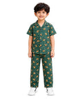 Unisex Pure Cotton Short Sleeve Kids Night Dress for Boys & Girls Nightwear/Sleepsuit/Sleepwear/Loungewear Night Suit for Boys and Girls Top and Pyjama Combo Set
