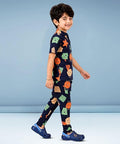 Unisex Pure Cotton Short Sleeve Kids Night Dress for Boys & Girls Nightwear/Sleepsuit/Sleepwear/Loungewear Night Suit for Boys and Girls Top and Pyjama Combo Set