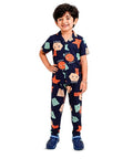 Unisex Pure Cotton Short Sleeve Kids Night Dress for Boys & Girls Nightwear/Sleepsuit/Sleepwear/Loungewear Night Suit for Boys and Girls Top and Pyjama Combo Set