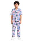 Unisex Pure Cotton Short Sleeve Kids Night Dress for Boys & Girls Nightwear/Sleepsuit/Sleepwear/Loungewear Night Suit for Boys and Girls Top and Pyjama Combo Set