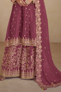 Embroidered Sharara Palazzo Suit