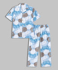 Unisex Pure Cotton Short Sleeve Kids Night Dress for Boys & Girls Nightwear/Sleepsuit/Sleepwear/Loungewear Night Suit for Boys and Girls Top and Pyjama Combo Set