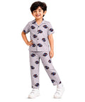 Unisex Pure Cotton Short Sleeve Kids Night Dress for Boys & Girls Nightwear/Sleepsuit/Sleepwear/Loungewear Night Suit for Boys and Girls Top and Pyjama Combo Set