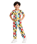 Unisex Pure Cotton Short Sleeve Kids Night Dress for Boys & Girls Nightwear/Sleepsuit/Sleepwear/Loungewear Night Suit for Boys and Girls Top and Pyjama Combo Set
