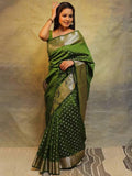 Women's Pure Soft Silk Saree With Blouse Piece For Wedding
