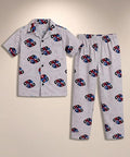 Unisex Pure Cotton Short Sleeve Kids Night Dress for Boys & Girls Nightwear/Sleepsuit/Sleepwear/Loungewear Night Suit for Boys and Girls Top and Pyjama Combo Set