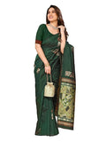 Women's Kanjivaram Banarasi Soft Silk Saree With Unstitched Blouse Piece