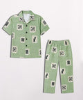 Unisex Pure Cotton Short Sleeve Kids Night Dress for Boys & Girls Nightwear/Sleepsuit/Sleepwear/Loungewear Night Suit for Boys and Girls Top and Pyjama Combo Set
