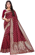 Women's Pure Kanjivaram Silk Saree Soft Design With Blouse Piece For Wedding
