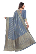 Women's Pure Kanjivaram Silk Saree Soft Design With Blouse Piece For Wedding