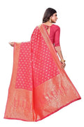Women's Pure Kanjivaram Silk Saree Soft Design With Blouse Piece For Weddin