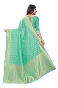 Women's Pure Kanjivaram Silk Saree Soft Design With Blouse Piece For Wedding