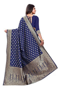 Women's Pure Kanjivaram Silk Saree Soft Design With Blouse Piece For Wedding