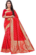 Women's Pure Kanjivaram Silk Saree Soft Design With Blouse Piece For Wedding