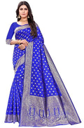 Women's Pure Kanjivaram Silk Saree Soft Design With Blouse Piece For Wedding