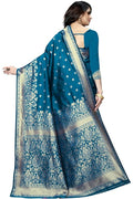 Women's Pure Soft Silk Saree With Blouse Piece For Wedding