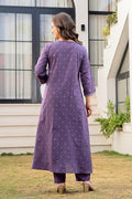 Women’s 100% Pure Cotton Anarkali Kurta Set with Pant & Dupatta | Embroidered Flared Kurta | Elegant Ethnic Suit