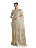 Women's Kanjivaram Style Soft Silk Saree With Blouse For Wedding (16300_Color)