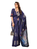 Women's Kanjivaram Banarasi Soft Silk Saree With Unstitched Blouse Piece