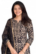 Women's Printed Straight Kurta and Pant with Dupatta Set