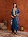 Women's Embroidered Anarkali Kurta Suit Set
