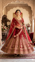 Red Bridal Lehenga Choli