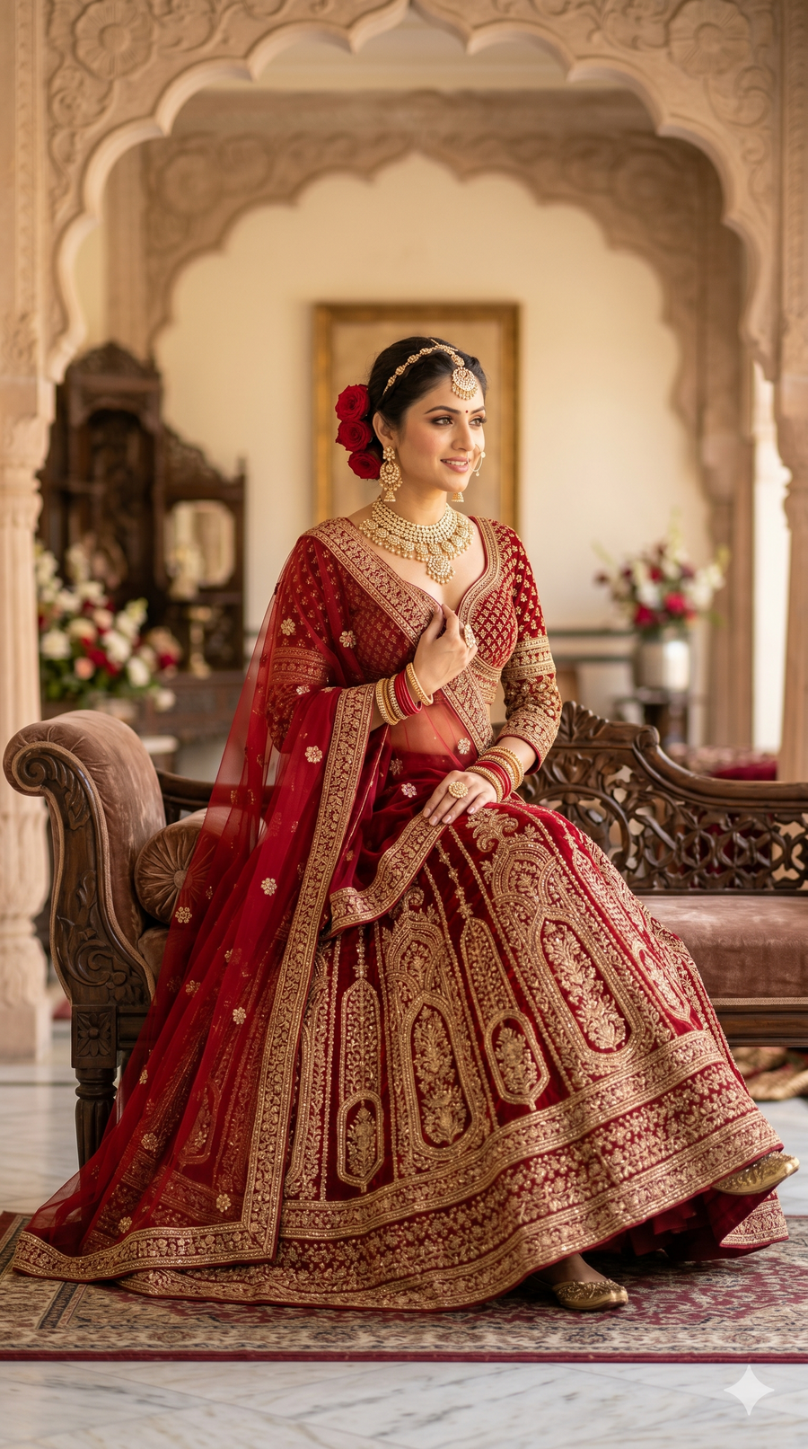 Red Bridal Lehenga Choli