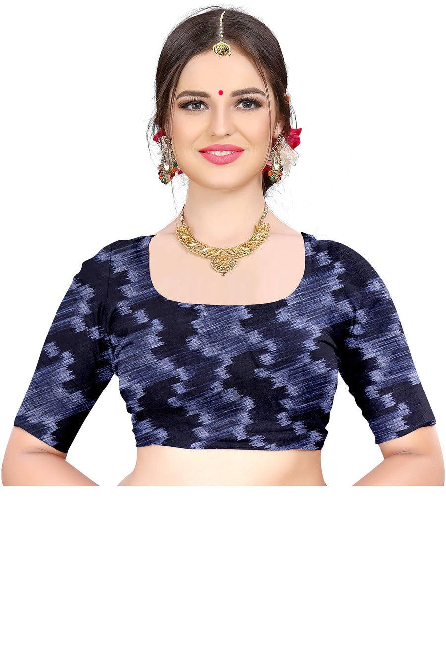 Women's Olive Paisley Printed Linen Blend Saree with Blue Border | Elegant Floral Ethnic Wear for Festive & Daily Use