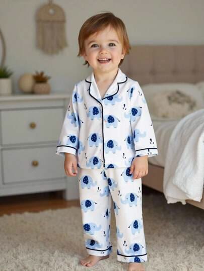 Little Peanut Blue Elephant Night Suit